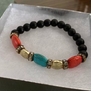 ✨Vintage beaded stretchy bracelet.